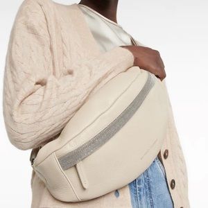 Brunello Cucinelli Embellished Leather Belt Bag
